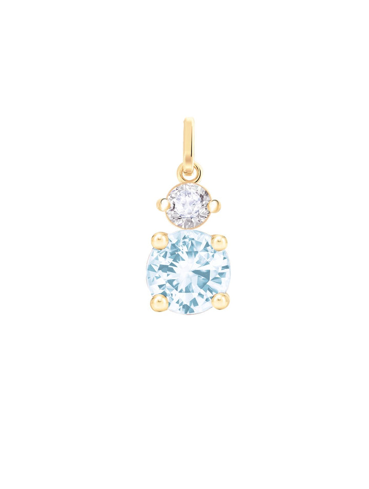 Your Way N°8 18K Gold Pendant w. Topaz & Diamond