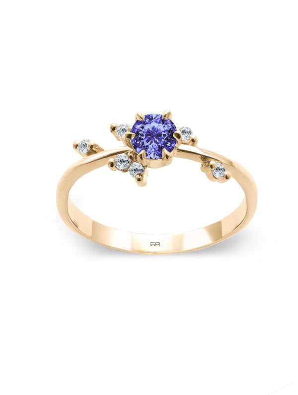 Your Way N°2 18K Guld Ring m. Tanzanit & Diamanter