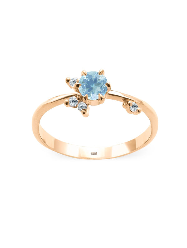 Your Way N°8 18K Guld Ring m. Topas & Diamanter