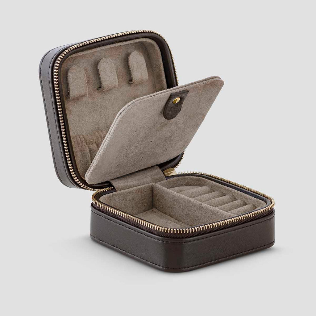 Leather Brown Jewellery box