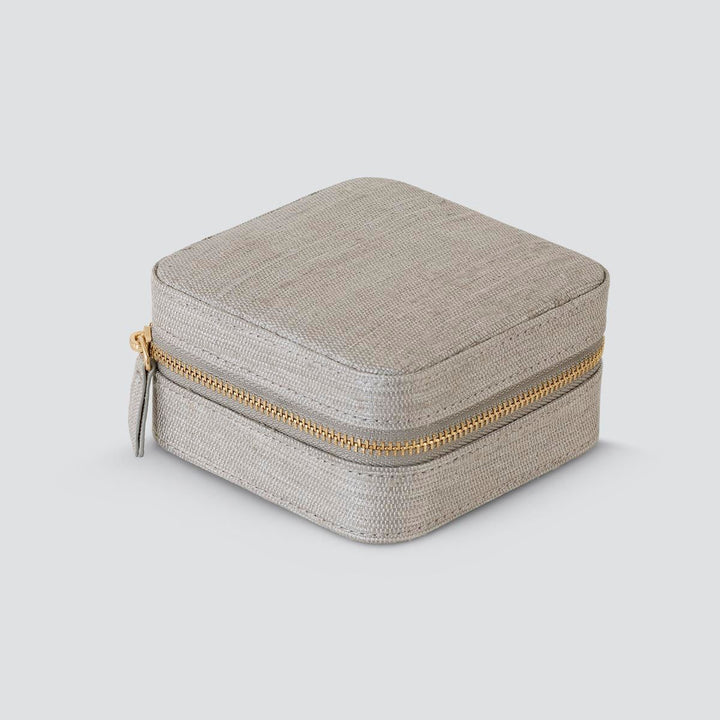 Raw Seidene Schmuckbox Beige