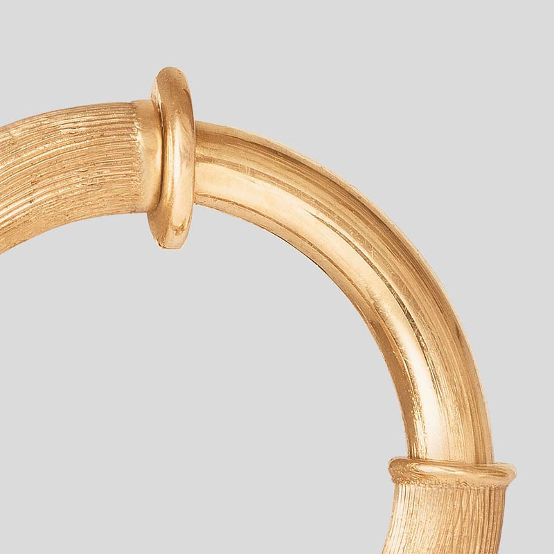 Small Nature Hoops aus 18K Gold