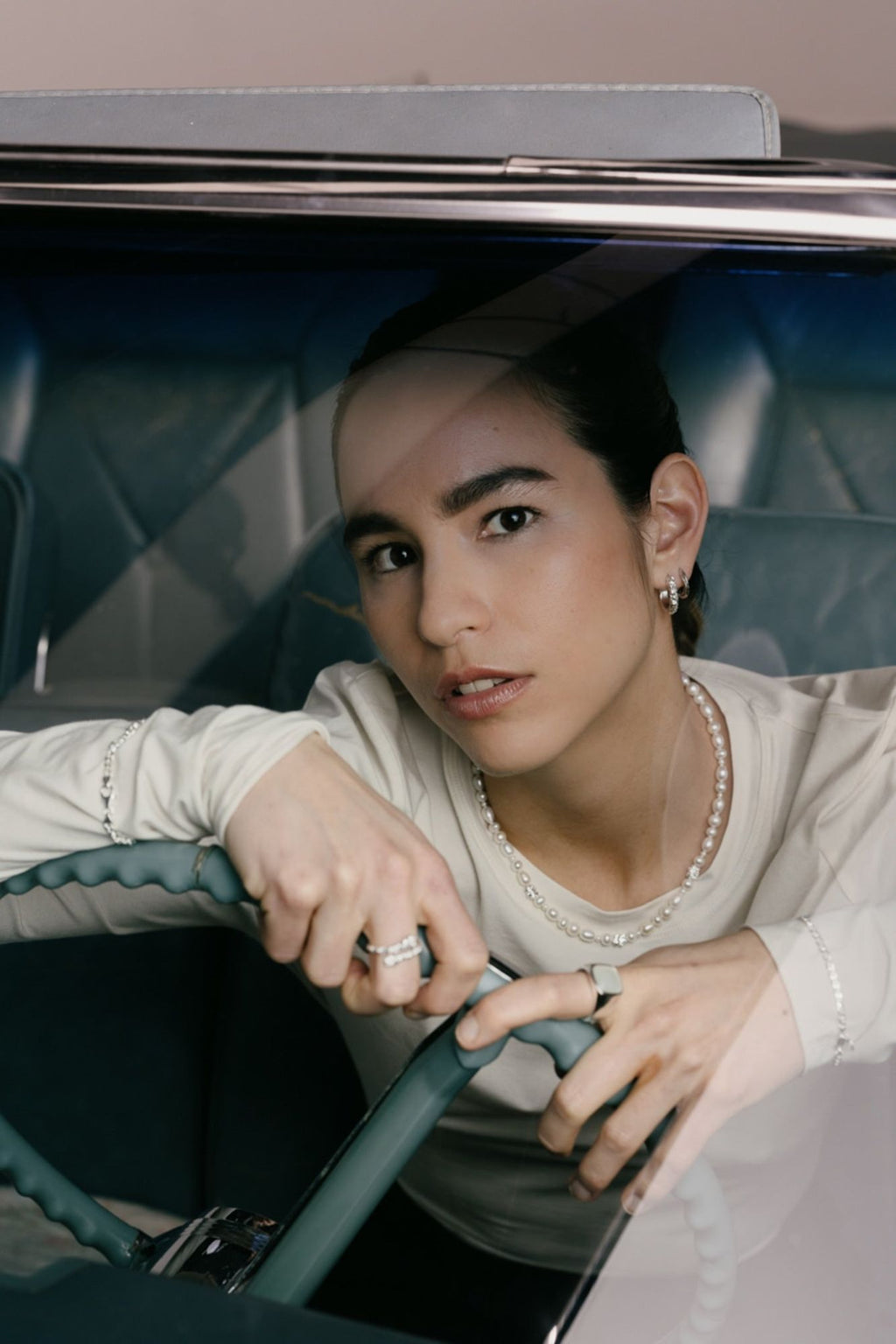 IX Ocean Perle Halskæde Sølv