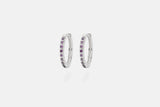 IX Eternity Purple Earring Silver