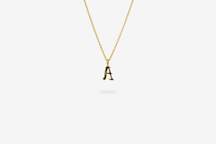 IX A Letter 22K Gold Plated Pendant