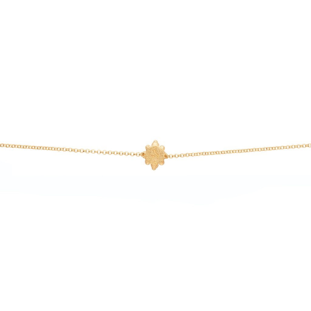 Bud 18K Gold Anklet