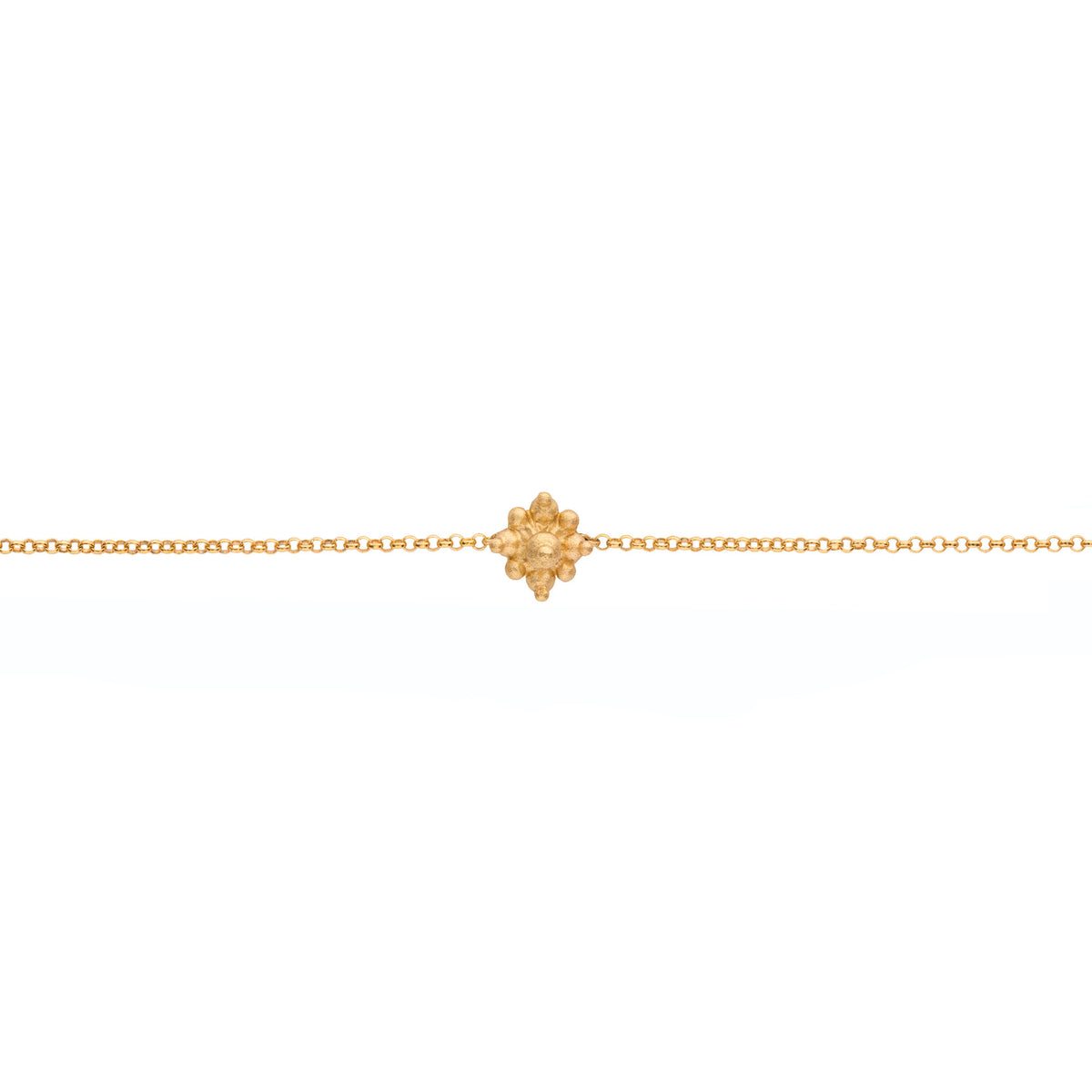 Bud 18K Gold Anklet