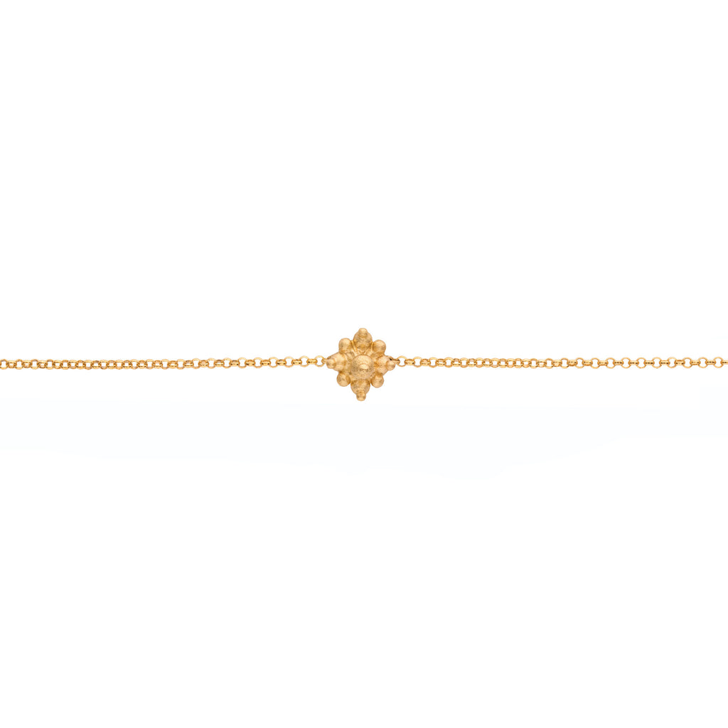 Bud 18K Gold Anklet