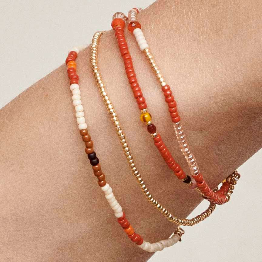 Fun Scarlet Isabel Armband I Vergoldet I Schmuckperlen