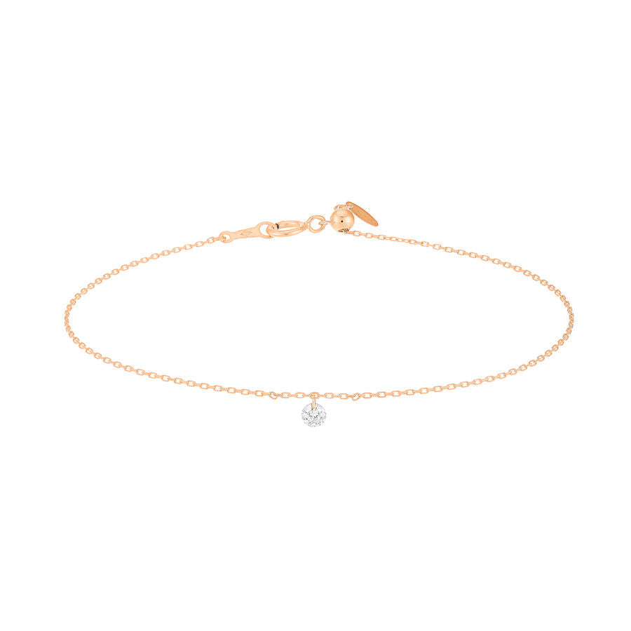Danaé 18K Gold, Whitegold or Rosegold Bracelet w. Diamond