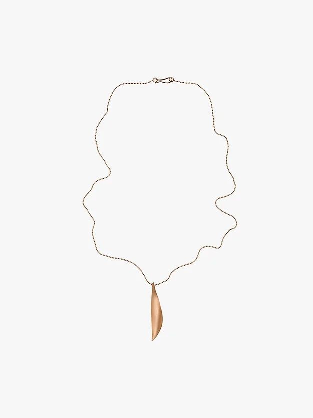 Bay Leaf 14K Gold Necklace