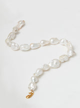 Giant pearl 14K Gold Plated Necklace w. Pearls