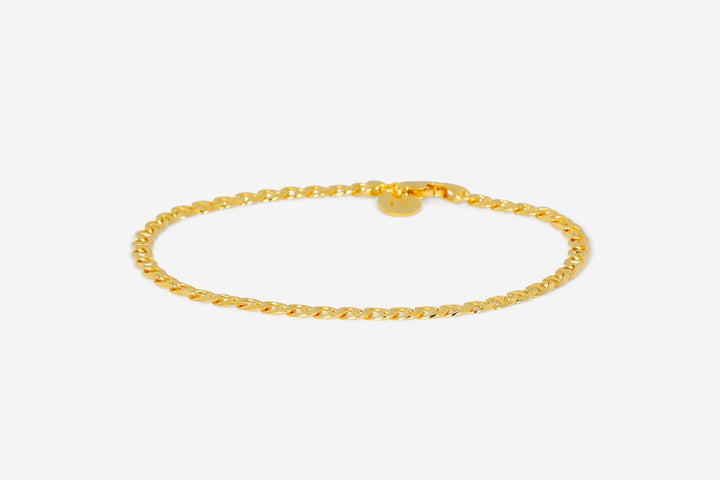 IX Curb Marina Gold Plated Bracelet
