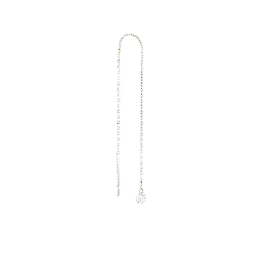 Danaé Chain 18K Gold or Whitegold Earring w. Diamond