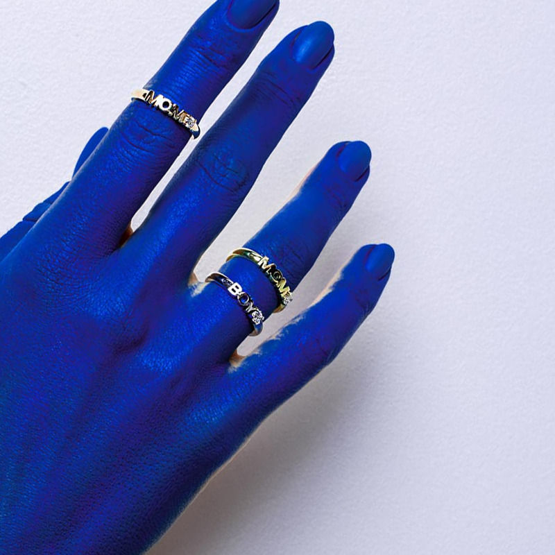 Becoming Boy 14K Whitegold Ring w. Lab-Grown Diamond