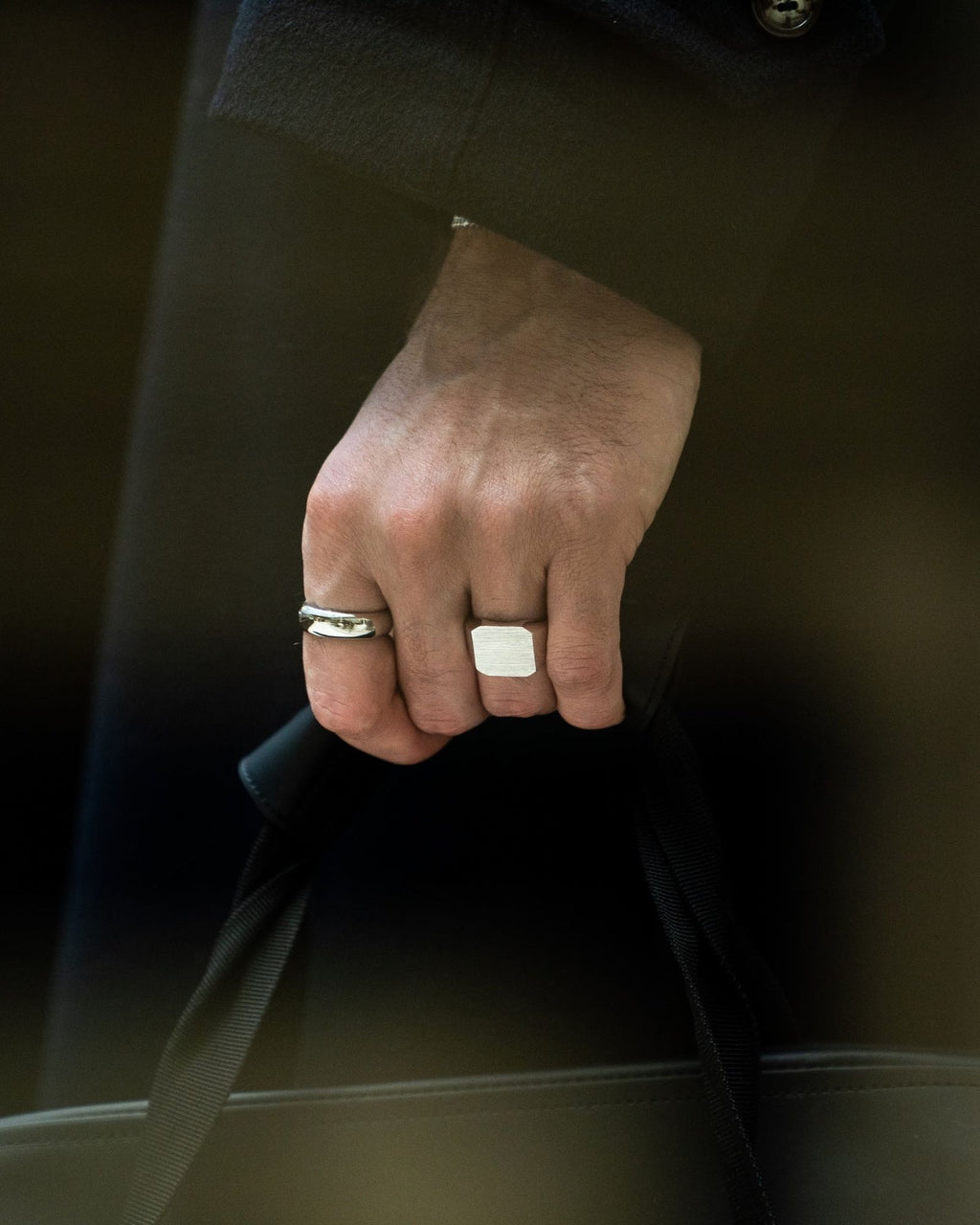 IX Octagon Signet Silver Ring