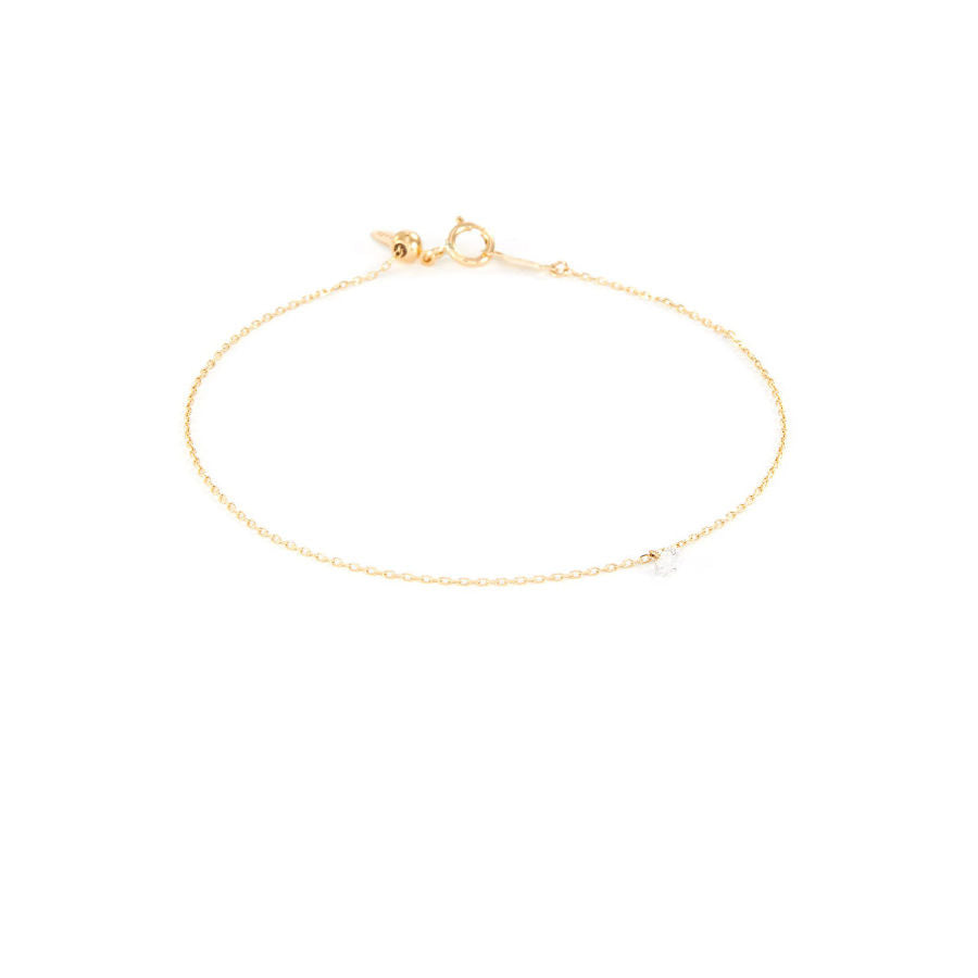 Danaé 18K Gold, Whitegold or Rosegold Bracelet w. Diamond