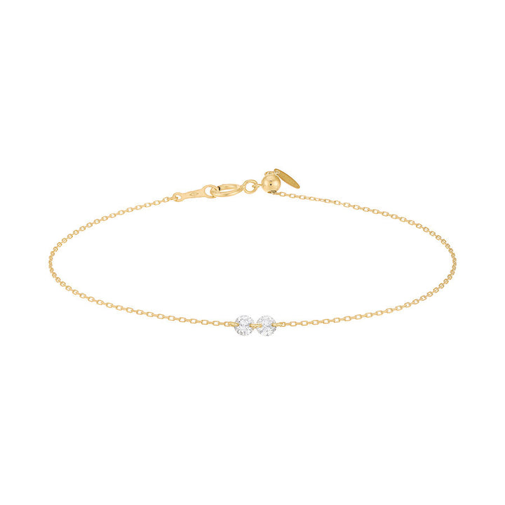 Danaé 18K Gold or Whitegold Bracelet w. Diamonds