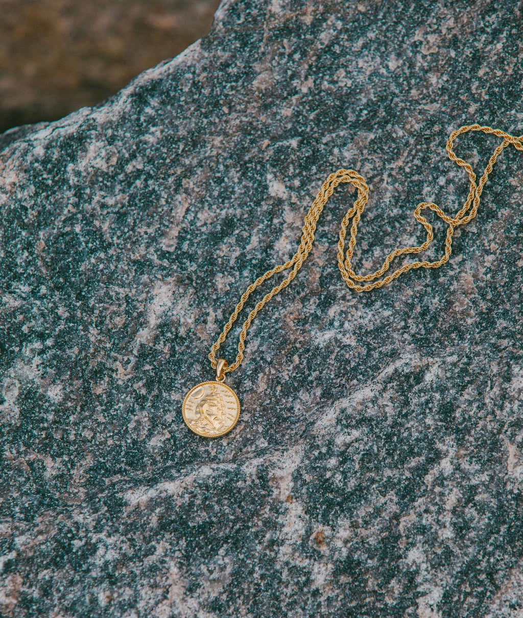 IX Treasure hunt Gold Plated Pendant