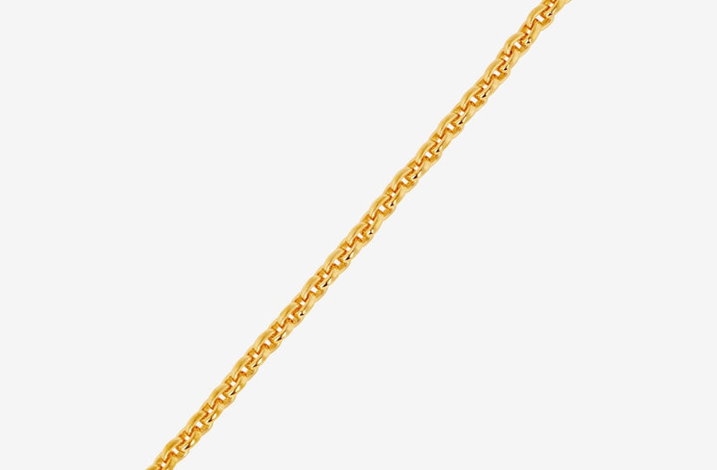 IX Rene 22K vergoldete Halskette