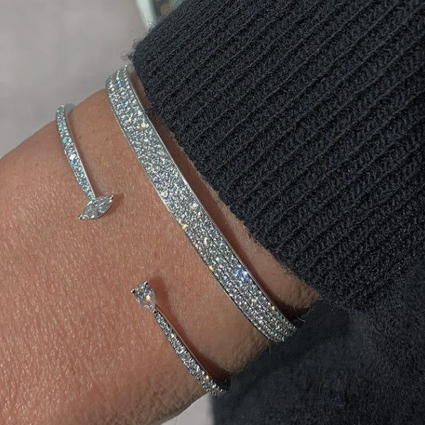 Conscious 18K Guld, Rosaguld eller Hvidguld Armbånd m. Diamanter