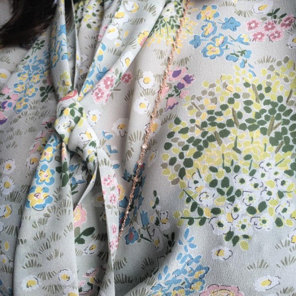 Signature Chain 18K Gold, Rosegold or Whitegold Necklace w. Diamonds