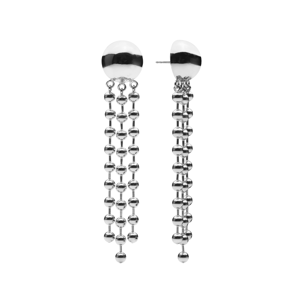 Champagne Earrings Silver