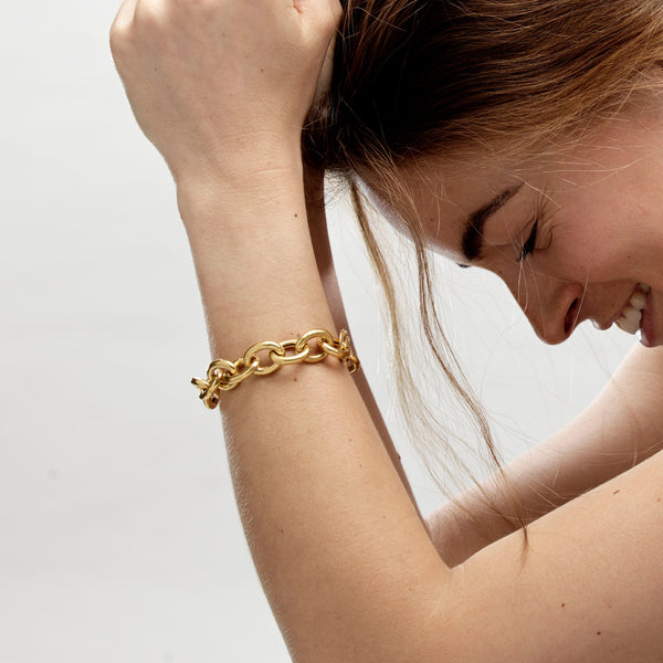 Chunky Chain Gold Plated Bracelet