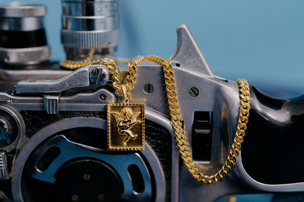 IX Angel Gold Plated Pendant