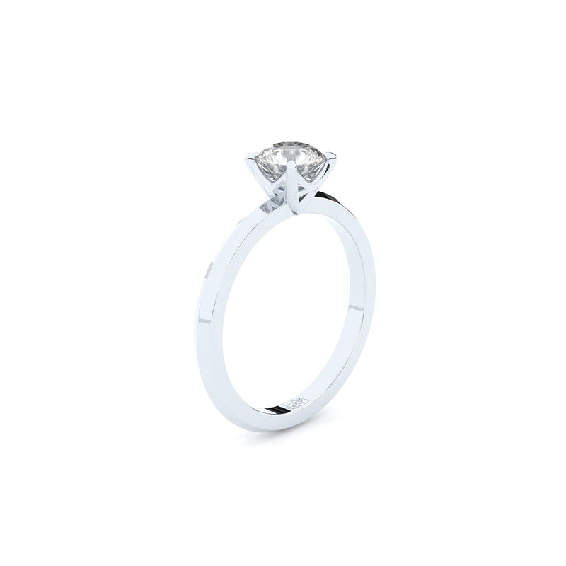 Tiny Clash Forlovelse 14K Hvidguld Ring m. 1.30ct Lab-Grown Diamanter