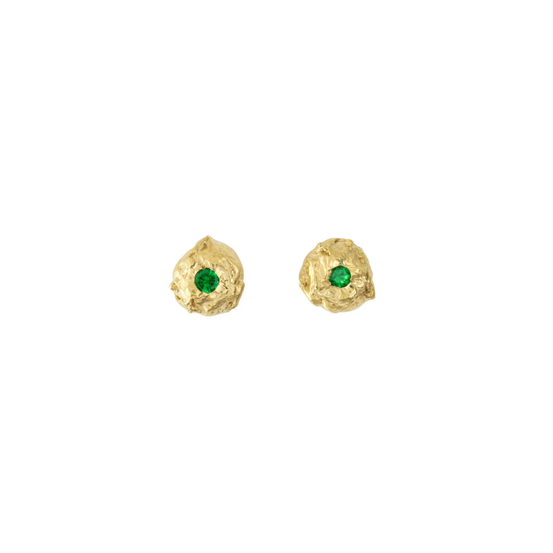Lula Gold Plated Earrings w. Tsavorites