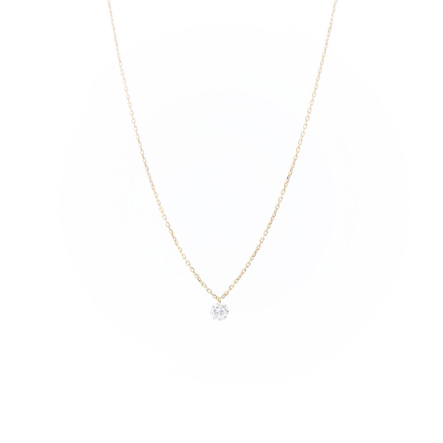 Danaé 18K Gold Necklace w. Diamond, 0.15 ct