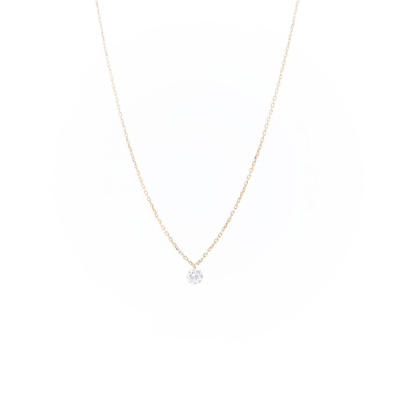 Danaé 18K Gold Necklace w. Diamond, 0.15 ct