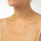 Danaé Halskette aus 18K Gold, Weißgold oder Rosegold I Diamanten, 0.45 Kt.