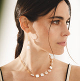 Collar Fiona 18K Gold Plated Necklace w. Pearls