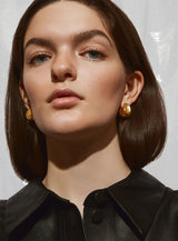 Compact 14K Gold Plated Hoops