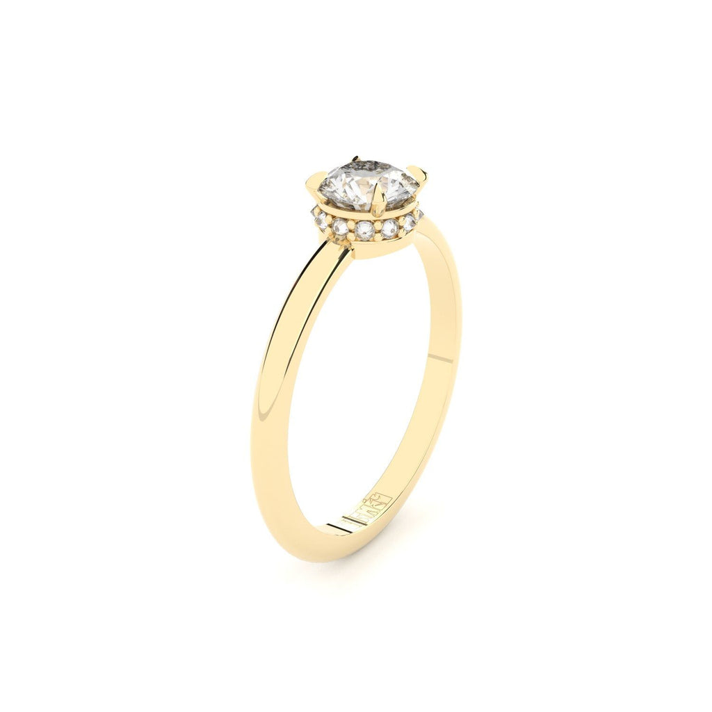 Cosmos Solar 18K Gold Ring w. Lab-Grown Diamonds
