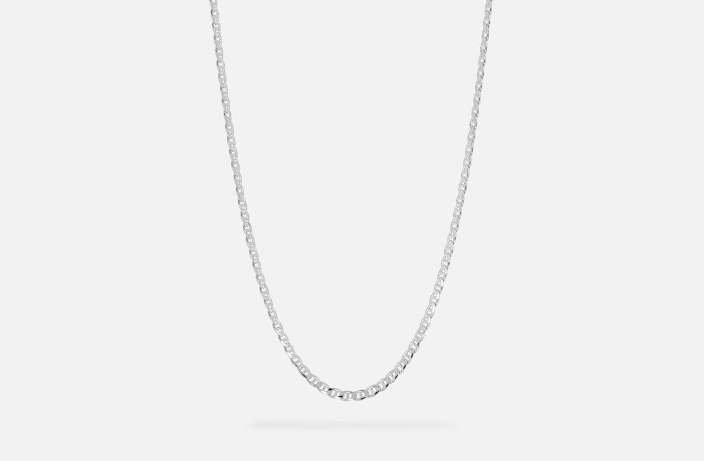 IX Curb Marina Silver Necklace