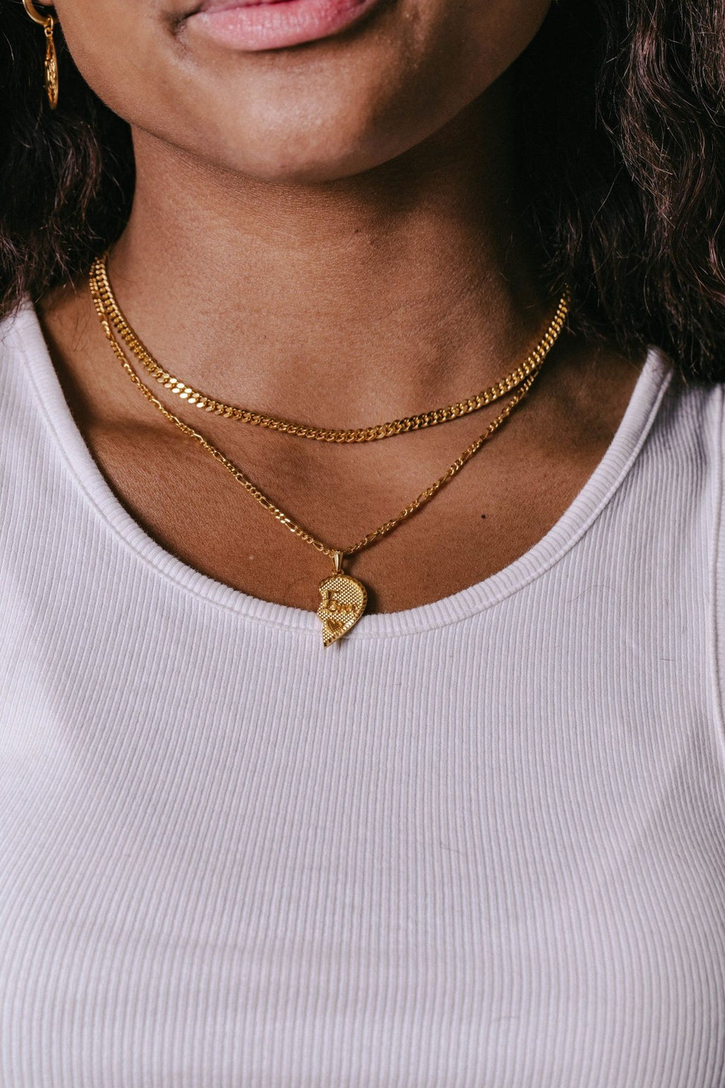 IX Forever Love Gold Plated Pendant