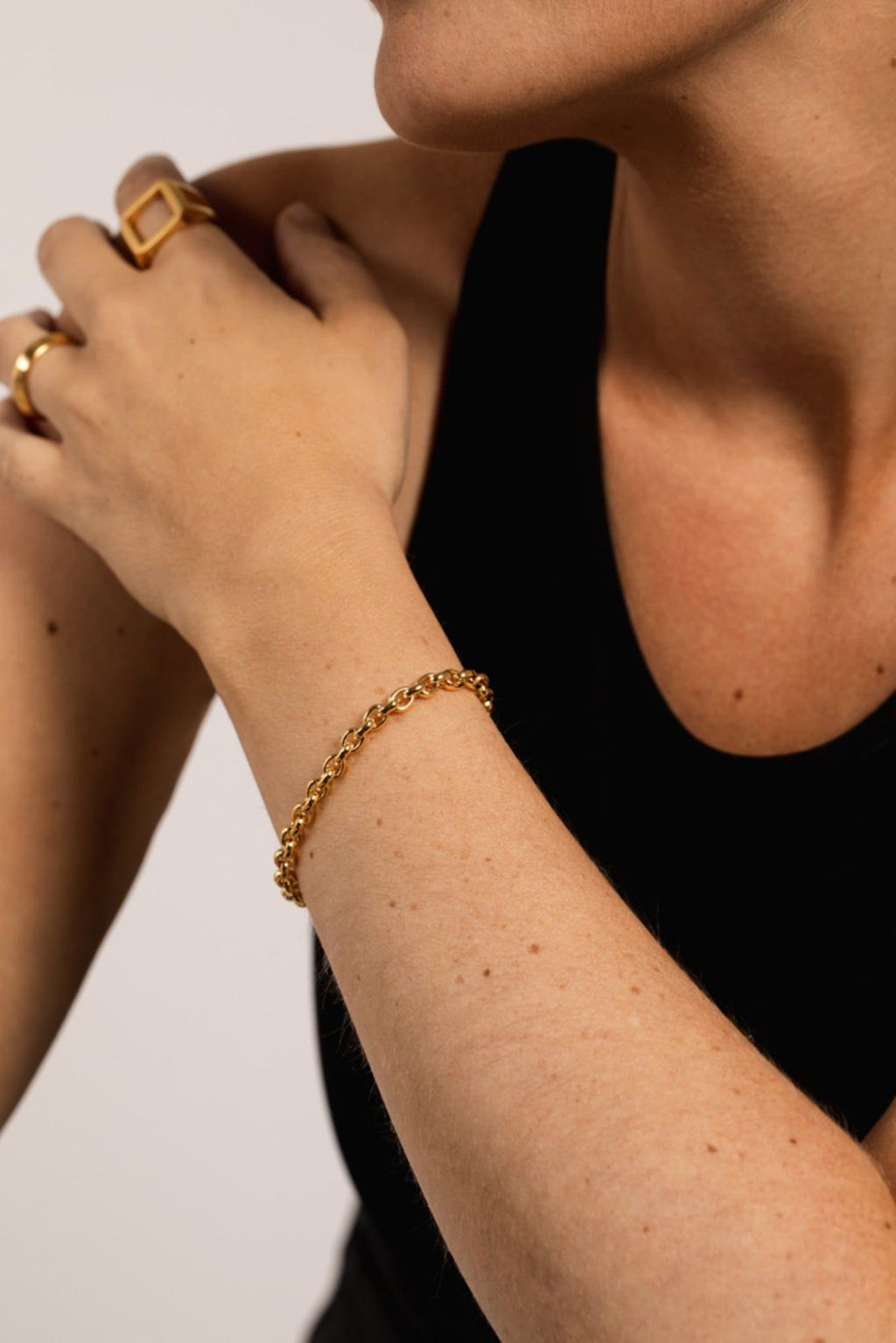 IX Rene 22K Gold Plated Bracelet