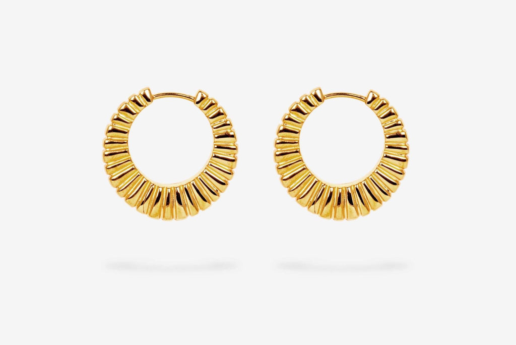 IX Kim 22K Gold Plated Earring