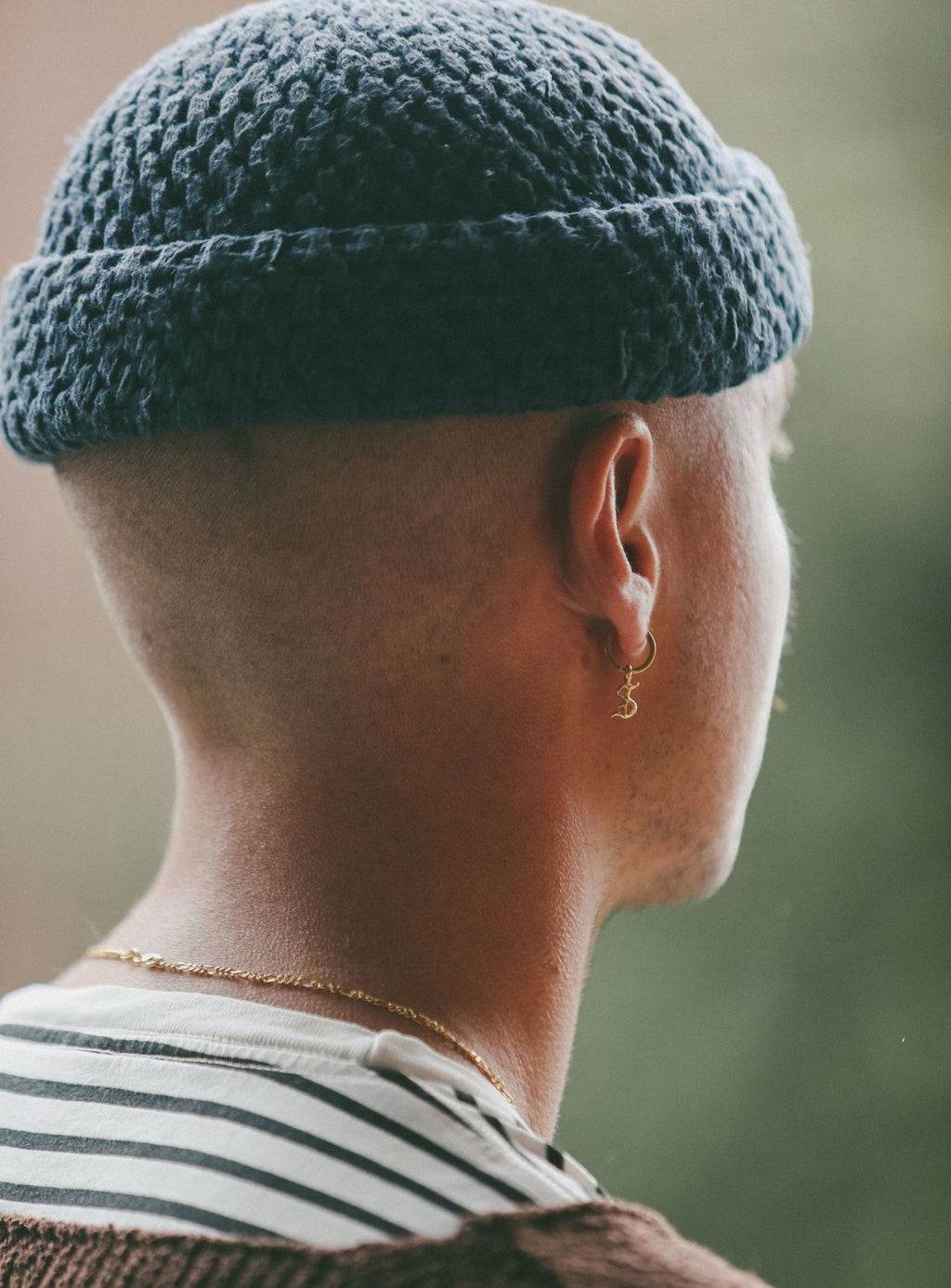 IX S Bogstav 22K Forgyldt Vedhæng 