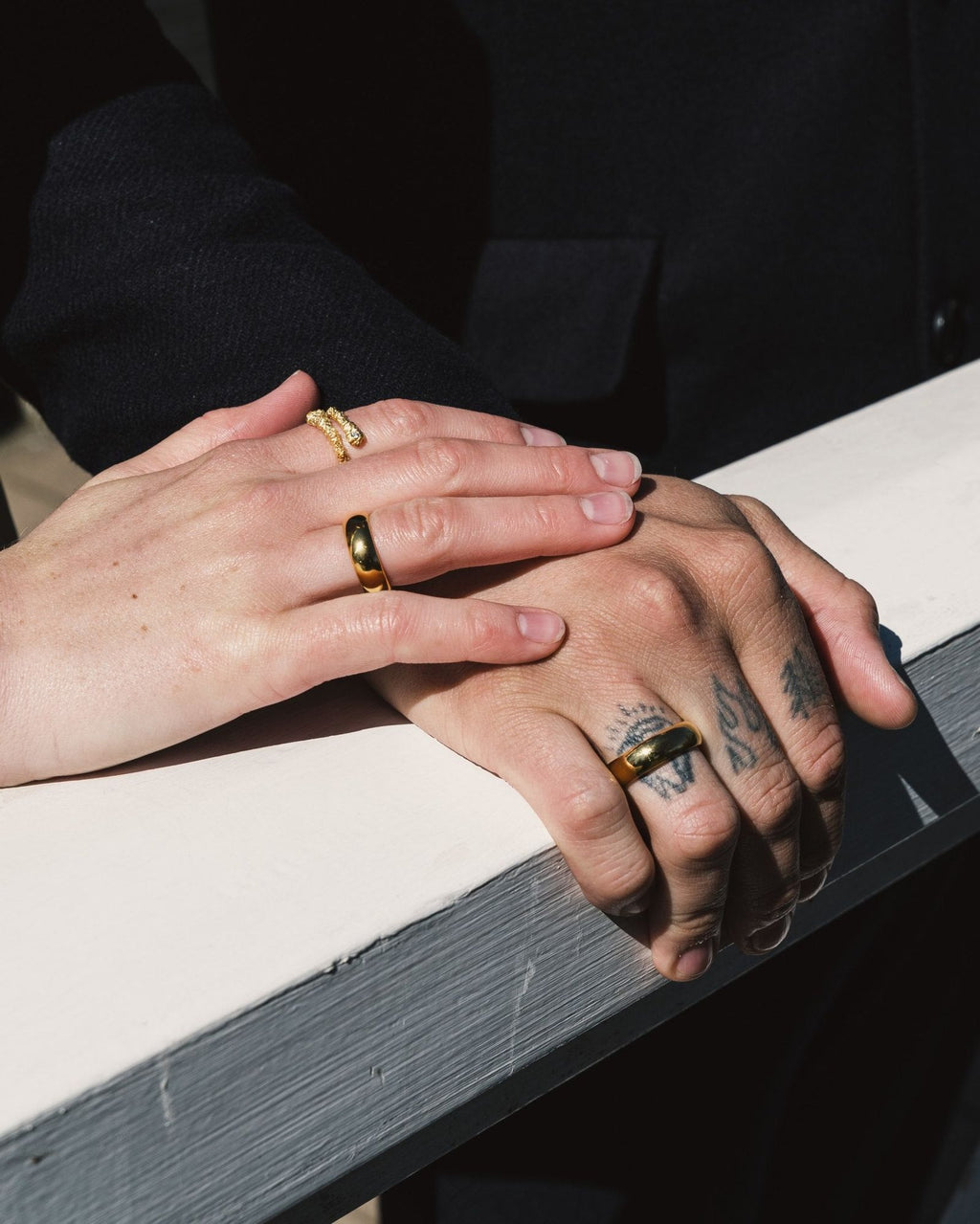 IX Crunchy diamond Nature 14K Gold Ring