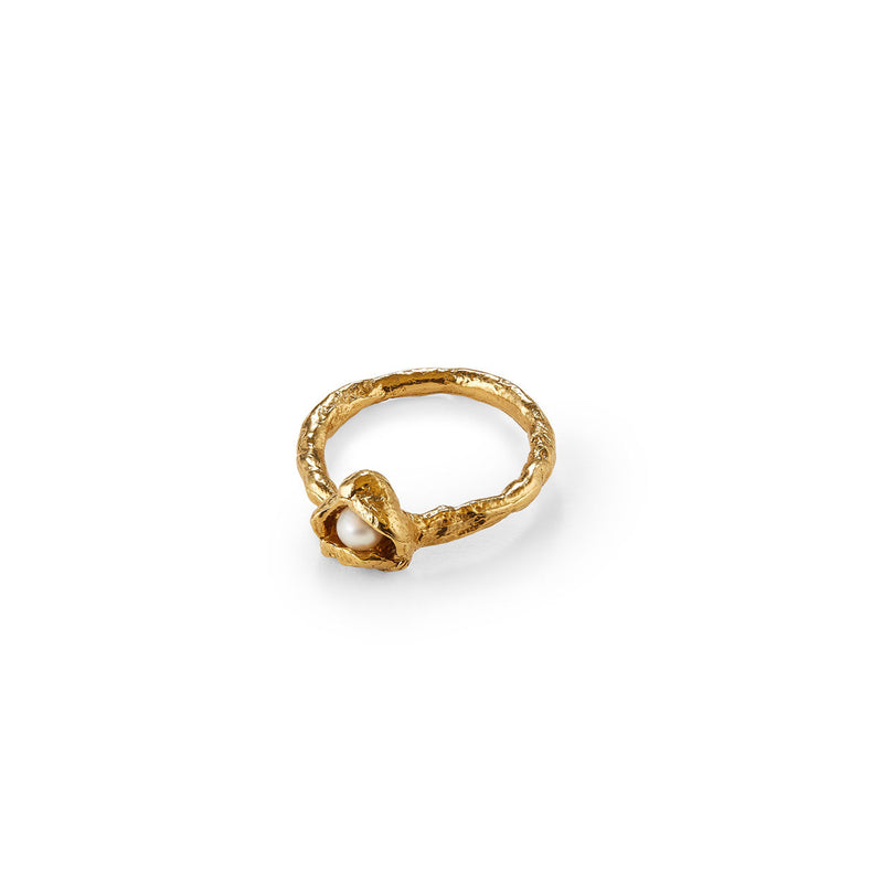 Thalia 9K Gold Ring w. Pearl