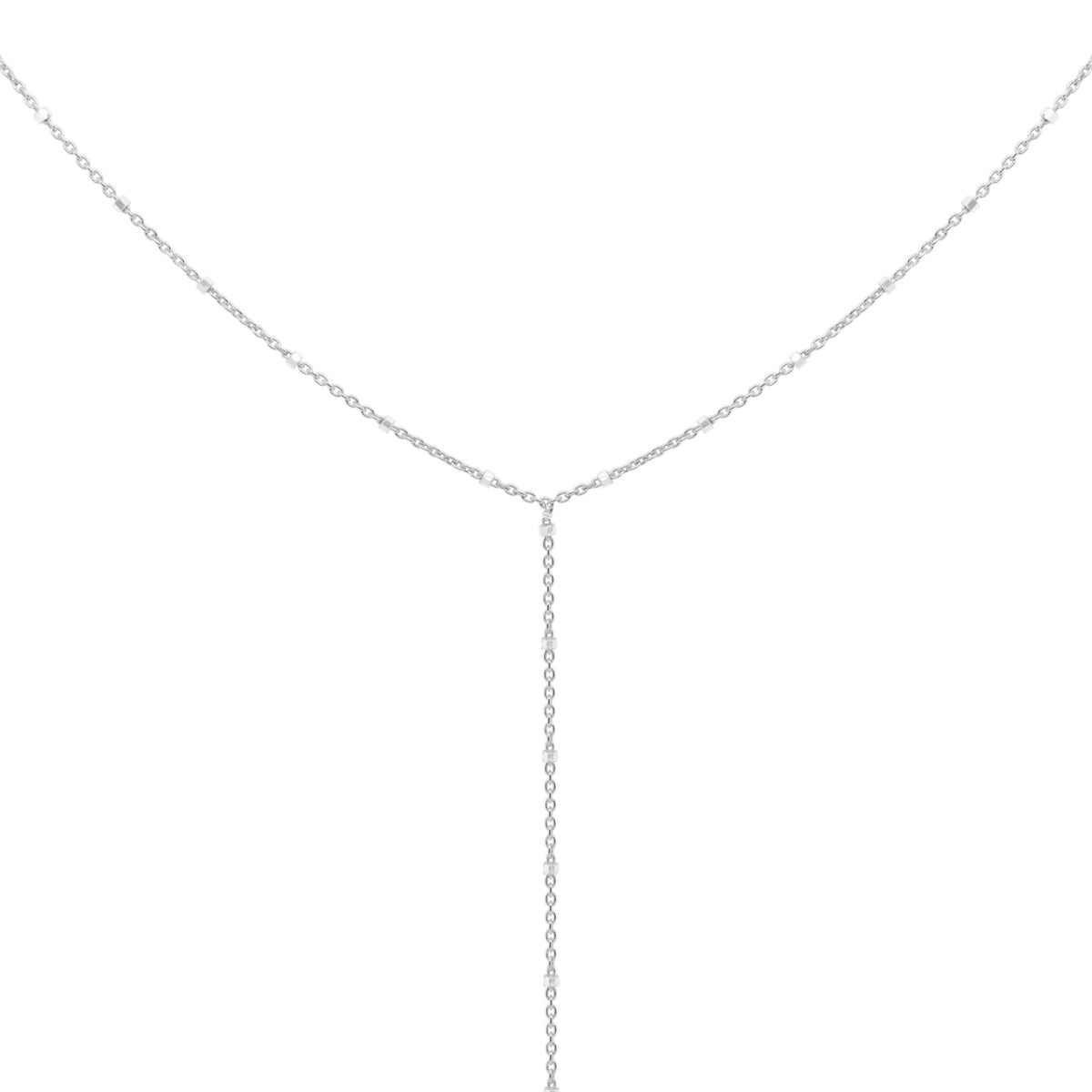 Disa Y Silver Necklace