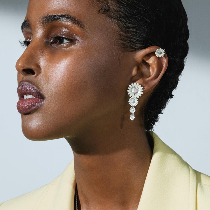 Daisy x Stine Goya Silver & White Earrings