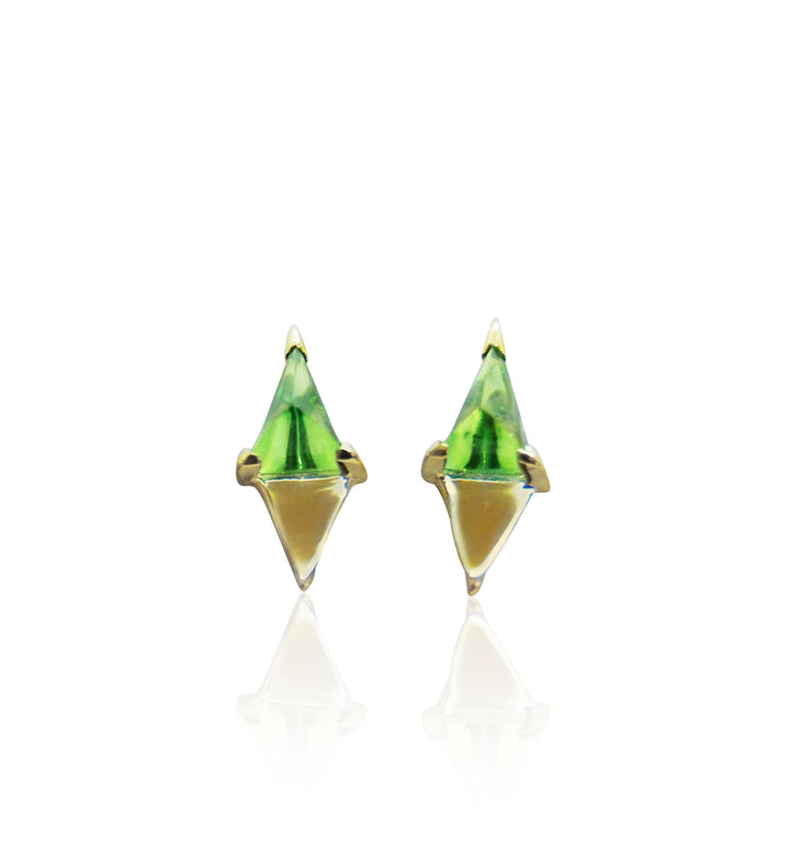 Jamie 14K Gold Earrings w. Tsavorites