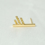 Mette 14K Gold Earrings w. Sapphires