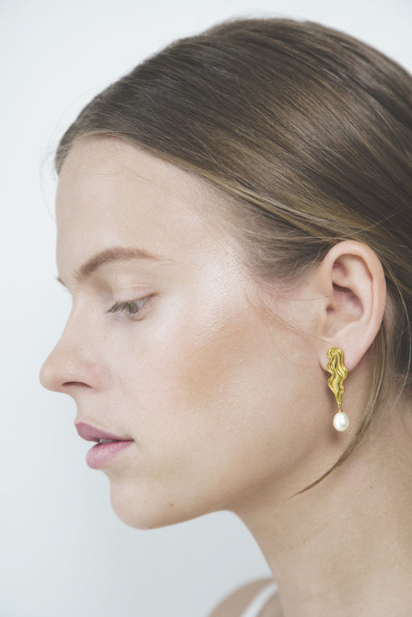 The Empress Gold Plated Earrings