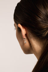 IX Rock Silver Earring